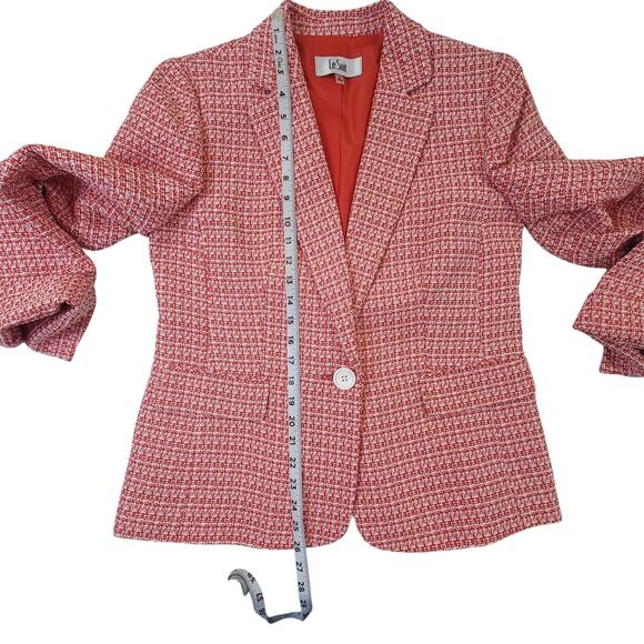 Le Suit Notch Collar Slim Pant Suit Blazer Women's Size 10 - Picture 6 of 13